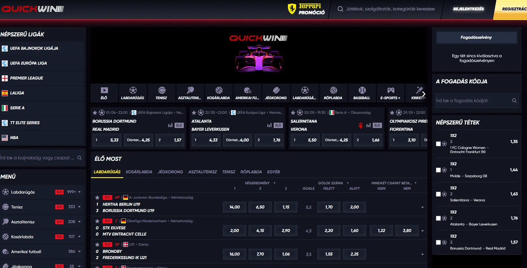 Sportfogadási platform